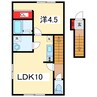Rooms 1LDKの間取り