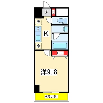 間取図 上越新幹線（新潟県内）/新潟駅 徒歩8分 1階 築10年