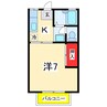 トロス 1Kの間取り