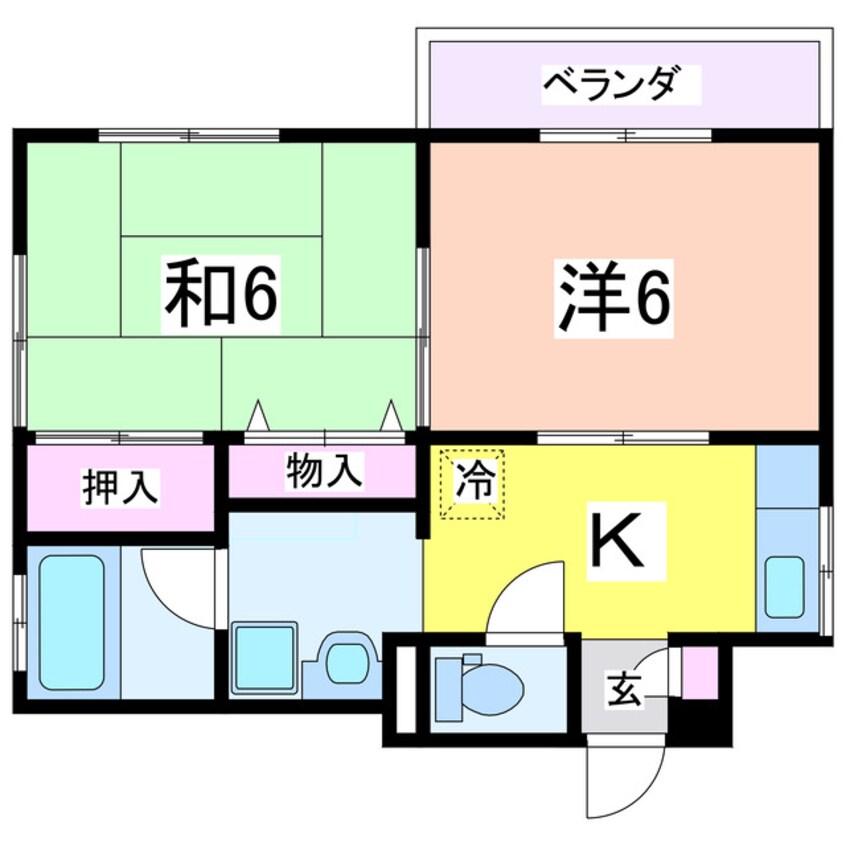 間取図 ハイツアクセルローズ