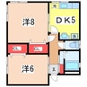 竹内アパート 2DKの間取り