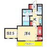 アーバン上大川前 1SKの間取り