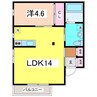 さくらハウス 1LDKの間取り