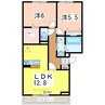 ロイヤルガーデンコート新和 2LDKの間取り