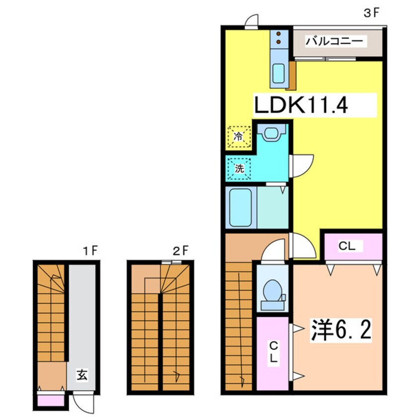 間取図 イニエ水道町