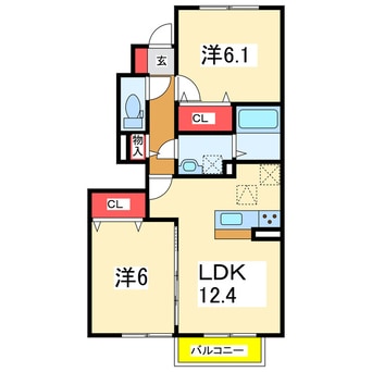 間取図 グランディール・メイ