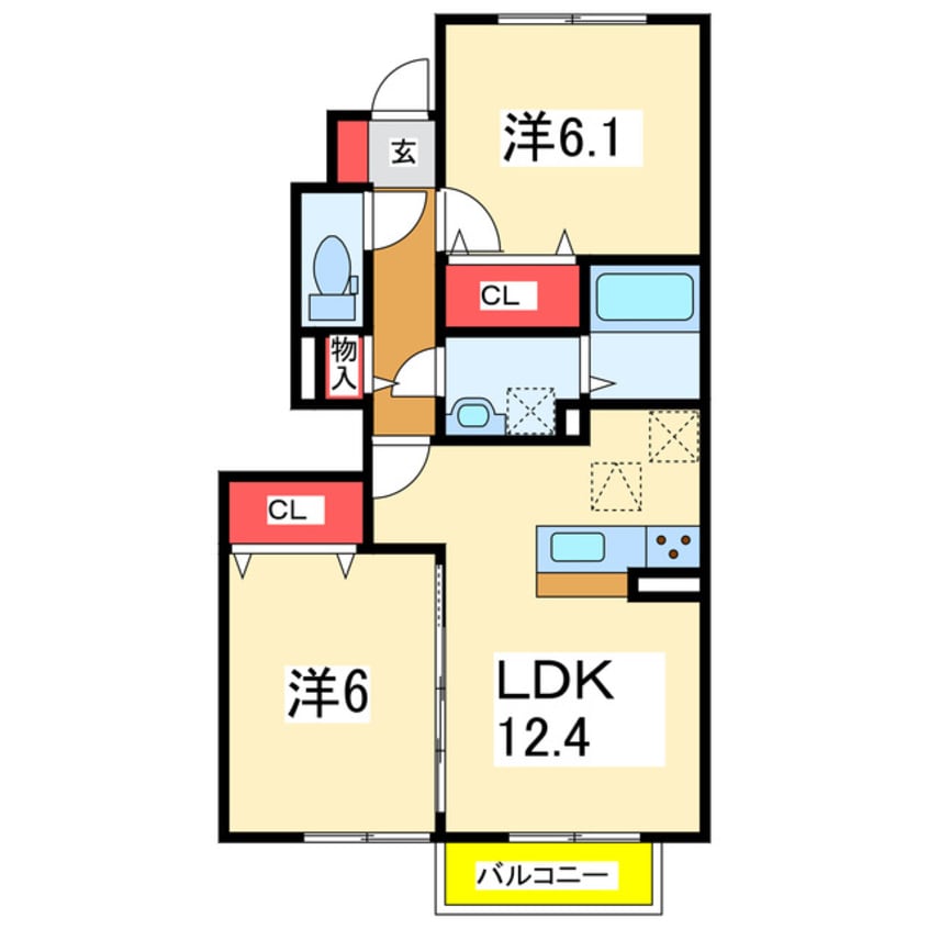 間取図 グランディール・メイ
