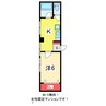 本町中央ビル 1Kの間取り