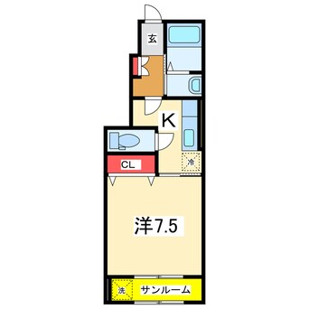 間取図 ヒルサイド関屋