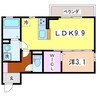 新潟交通バス（新潟市）/女池愛宕 徒歩10分 2階 築6年 1LDKの間取り