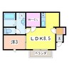 アーバン礎町 1LDKの間取り