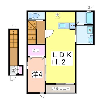 間取図 ESTERO柳島町