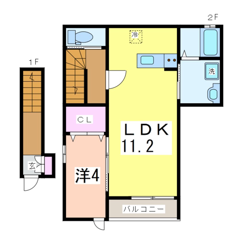 間取図 ESTERO柳島町