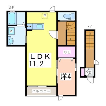 間取図 ESTERO柳島町