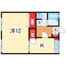 アピア信濃町 1Kの間取り
