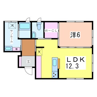 間取図 CASA南浜