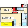 ストラスブール 1LDKの間取り