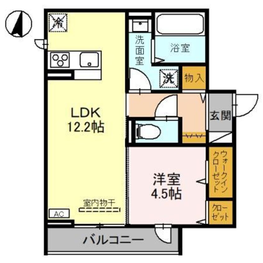 間取図 D-ROOMスクルド