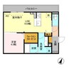 フォルテアA 1LDKの間取り
