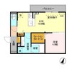 フォルテアA 1LDKの間取り