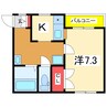 ヴィラYAMADA 1Kの間取り