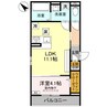 D-ROOM川端町 1LDKの間取り