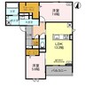 D-ROOMウルズ 2LDKの間取り