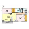 CLASSEUM幸西Ⅰ 2LDKの間取り