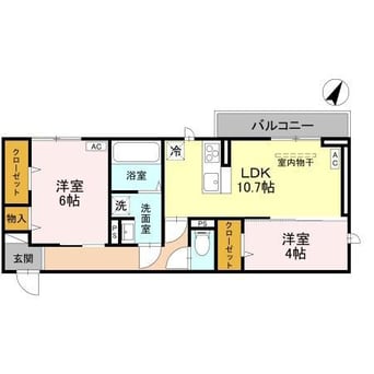 間取図 CLASSEUM幸西Ⅰ