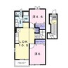ハイマット山口 2LDKの間取り