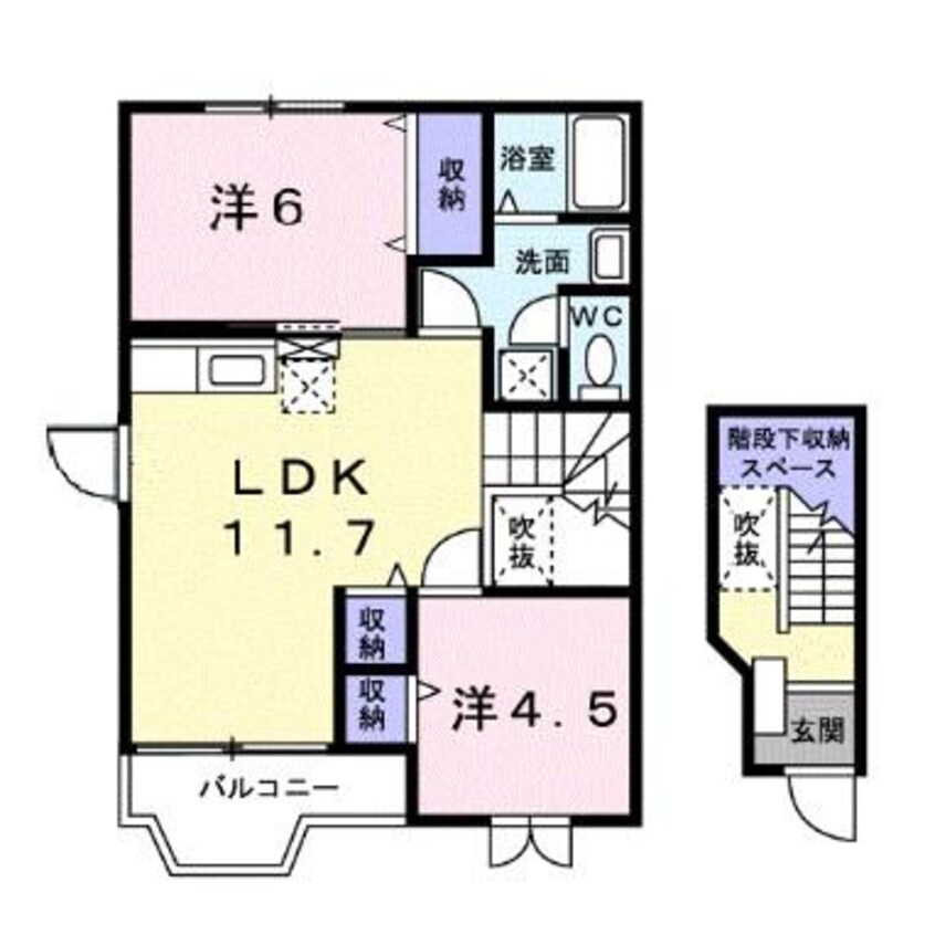 間取図 シャンリバーレ