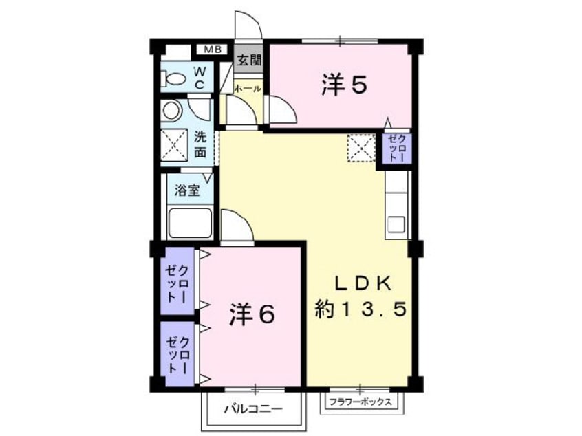 間取図 フレグランス田口