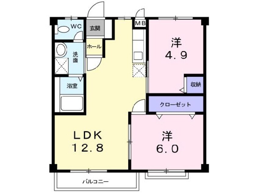 間取図 プレジデントハイツ平原