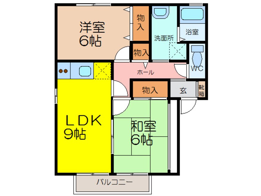 間取図 フローラK　Ａ棟