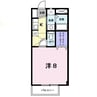 ロータスビレジ一番館 1Kの間取り