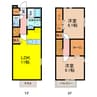 forest大和Ⅱ 2LDKの間取り