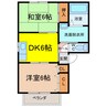 ピュアハイツ２００２ 2DKの間取り