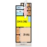 サテラ佐賀駅前マンション 1DKの間取り