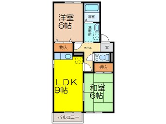 間取図 セジュール三日月