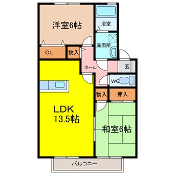 間取図 シャルマンコート高木瀬