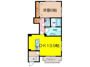 間取図 ベルプロムナードＢ