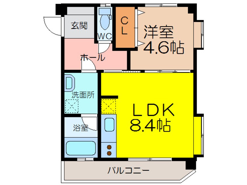 間取図 ビュークレスト佐賀駅前