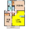 ルミエール 2LDKの間取り