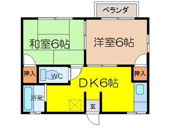 間取図 コーポ楠