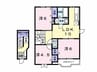 シャインウエストヒルズＢ 3LDKの間取り