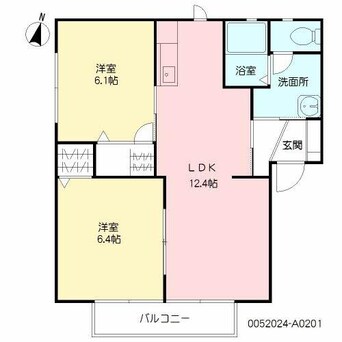 間取図 ピアッツア若楠