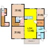 ソレアード高木瀬 3LDKの間取り