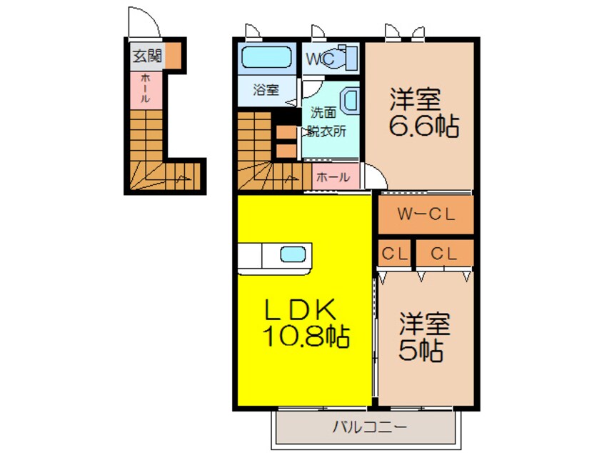 間取図 ホワイトコーポ