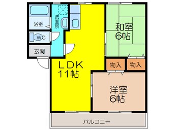 間取図 ユートスハイツ