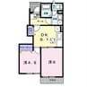 ラパヌイ 2DKの間取り